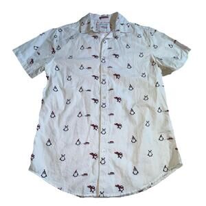 Denim and Flower Ricky Singh Men’s Holiday Penguin Shirt - Size Small